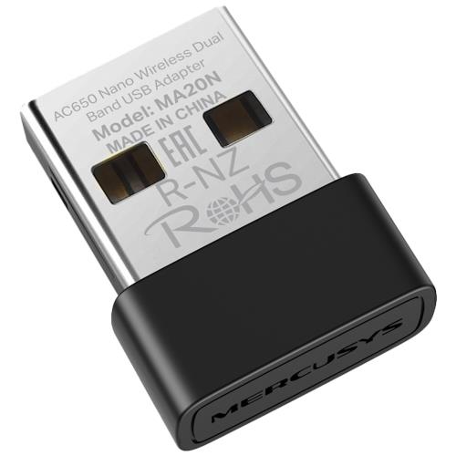 TP-LINK MERCUSYS MA20N AC650 Nano Wi-Fi 5 USB Adapter